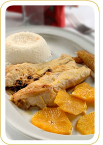 Pavo a la naranja (6 personas)